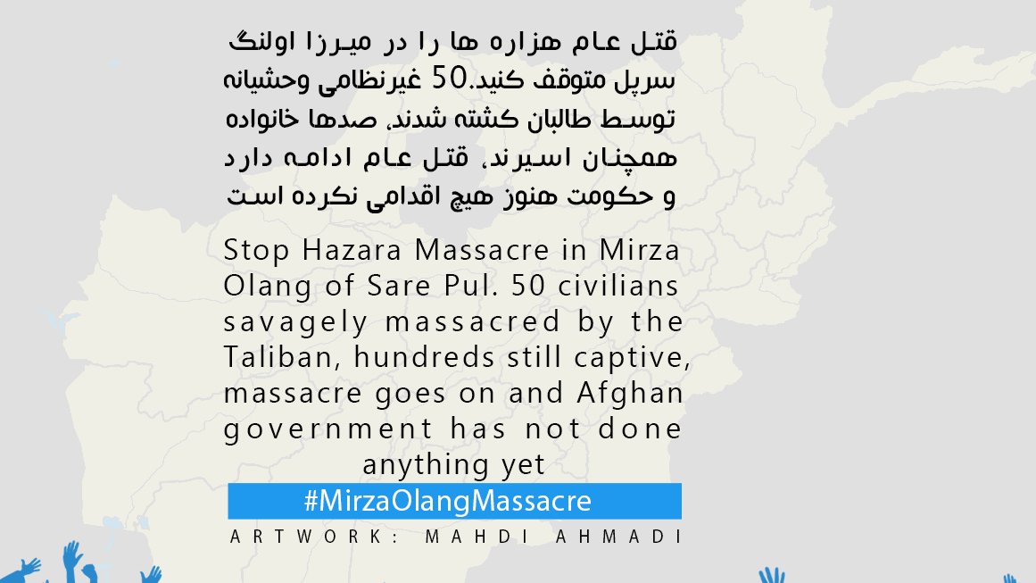 Ongoing Hazara Genocide: Pashtun Taliban Terrorists killed over 52 in Sar-e Pol